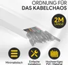 Kabelkanal aus hochwertigem PVC weiß Kabelleiste 2m - 1 Produktbild-Vorschau 2