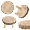 Blumenhocker aus Baumscheibe rund mit Rinde Ø 16 cm - 2er Produktbild-Vorschau 4