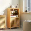 kleankin Badezimmerschrank, Unterschrank mit Lamellentüren, Produktbild-Vorschau 8