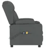 vidaXL Massagesessel Elektrisch Dunkelgrau Stoff Produktbild-Vorschau 5