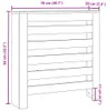 vidaXL Obloženie radiátora Sonoma dub 78x20x82 cm materiál Náhľad obrázku produktu 6