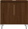 vidaXL Kúpeľňová skrinka Brown Oak Optics 58x33x60 cm Drevo Náhľad obrázku produktu 4