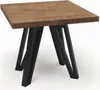 Kovový rozkládací čtvercový stůl LANCELOT 90x90-190 cm Náhled obrázku produktu 1
