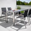 Kettler Edelstahl Diamond Stapelsessel Garten Teak Armlehne Produktbild-Vorschau 7