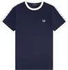 Fred Perry Taped Ringer Shirt Herren Anteprima dell’immagine prodotto 6