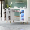 TWSOUL Arbeitstisch Nageltisch mit LED-Beleuchtung – Produktbild-Vorschau 2