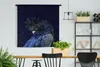MuchoWow® Wandteppich Wandbehang Blauer Kakadu mit dunklem Produktbild-Vorschau 2