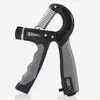 A hand grip strengthener with an adjustable resistance and a digital counter. Produktbild-Vorschau