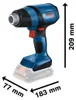 Akku-Heißluftgebläse GHG 18V-50 in L-BOXX Produktbild-Vorschau 3