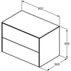 IDEAL STANDARD T4322Y5 WT-Unterschrank Conca, 2 Auszüge, Produktbild-Vorschau 2