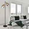 Stehleuchte, Metall schwarz, Glas rauch, H 160 cm Produktbild-Vorschau 4