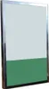 A silver-framed picture frame with a light gray top half and a green bottom half. Anteprima dell’immagine prodotto