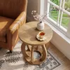Tribesigns Runder Beistelltisch, aus Holz, im Landhausstil, Produktbild-Vorschau 8
