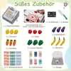 COSTWAY Sklepik dla dzieci, sklepik drewniany z wózkiem na Podgląd zdjęcia produktu 2