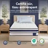 Matelas 90x200 cm, hauteur 30 cm, avec topper intégré, Voir les images du produit 4