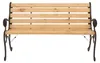 Gartenbank HWC-O25, Sitzbank Parkbank Holzbank 2-Sitzer, Produktbild-Vorschau 5