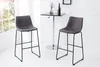Design Barhocker DJANGO vintage grau mit Eisengestell Produktbild-Vorschau 2