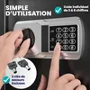 DEUBA® Coffre-fort électronique noir acier 2 clés 4 piles Voir les images du produit 4
