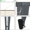 VOUNOT® Pavillon 3x3m mit 4 Seitenteilen & 4 Sandsäcke, Pop Produktbild-Vorschau 5