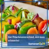 A close-up of a plate of chopped vegetables, likely for a salad or side dish, with a marketing overlay at the bottom. Produktbild-Vorschau