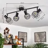 Torano »Torano« Deckenlampe aus Metall in Schwarz Produktbild-Vorschau 4