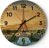 Wanduhr - Rund - Glasuhr - Eiffelturm Frankreich Paris - Produktbild-Vorschau 1