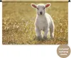 MuchoWow® Wandteppich Wandbehang Lamm - Gras - Sonne Produktbild-Vorschau 1