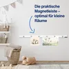 A child's room with a magnetic wall strip displaying two pictures. Anteprima dell’immagine prodotto