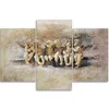 Trittico su tela 6 angeli 90x60 cm Feeby beige quadro da Anteprima dell’immagine prodotto 3