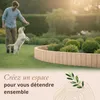 Floranica Bordure de jardin en bois flexible 10 x 200 cm Voir les images du produit 6