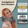 FLOWZOOM COMFY Traagschuim reisnekkussen 360°, grijs Productafbeelding-voorbeeld 4