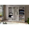 BEAUTYSOFA | Kleiderschrank MARIO 240 cm Graphite – Produktbild-Vorschau 4