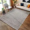 Teppich Wohnzimmer Hochflor Einfarbiges Design Langflor Produktbild-Vorschau 1