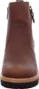 A close-up front view of a brown leather boot. Produktbild-Vorschau