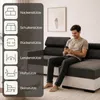 GOLDSTOFF DIWIA Ecksofa 202 x 130 cm mit Schlaffunktion & Produktbild-Vorschau 5