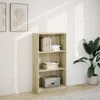 vidaXL Libreria rovere Sonoma 60x24x109 cm Materiale a base Anteprima dell’immagine prodotto 3