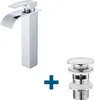 Auralum Waschtischarmatur Hoch Wasserfall Wasserhahn + Produktbild-Vorschau 1