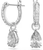 Swarovski Ohrringe Damen Stilla Drop Weiß/Rhodium 5636716 Produktbild-Vorschau 6