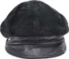 Seeberger weiche Velour- & Glattleder Ballonmütze 100% Leder in schwarz Produktbild-Vorschau