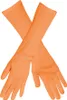 B03095 neon orange Damen Finger Handschuhe lang glatt Produktbild-Vorschau 2