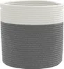 vidaXL Aufbewahrungskörbe 2 Stk. Grau und Weiß Ø28x28 cm Produktbild-Vorschau 5