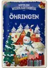 Blechschild Weihnachtsgrüße ÖHRINGEN 20x30cm Produktbild-Vorschau 1