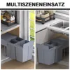 HOMCOM 40L Einbaumülleimer Unterschrank ausziehbarer Produktbild-Vorschau 7