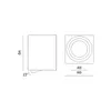 Kobi OH37 Chrom Spotleuchte, quadratisch, GU10 Produktbild-Vorschau 12