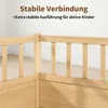 Massivholz Bodenbett 140x200 cm Kiefer Kinderbett mit Produktbild-Vorschau 4
