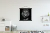 MuchoWow® Textilposter Löwe - Tiere - Schwarz - Weiß 90x90 Produktbild-Vorschau 2