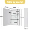 INONEFT Badspiegel mit LED Touch beschlagfrei 50x50x70 cm, Produktbild-Vorschau 7