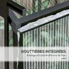 Outsunny Serre adossée, serre de jardin polycarbonate, avec Voir les images du produit 5