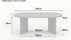 A diagram showing the dimensions of an oval dining table. Produktbild-Vorschau