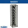 DanDiBo Weinregal Metall Schwarz Stehend Diamant 80 cm Produktbild-Vorschau 8